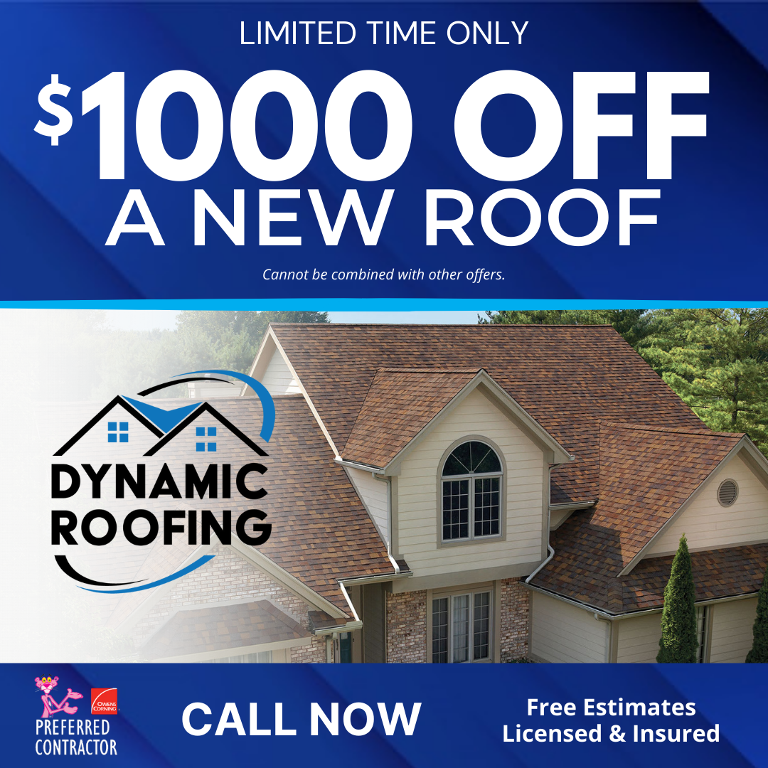 dynamic roofing of Michigan roof special deal